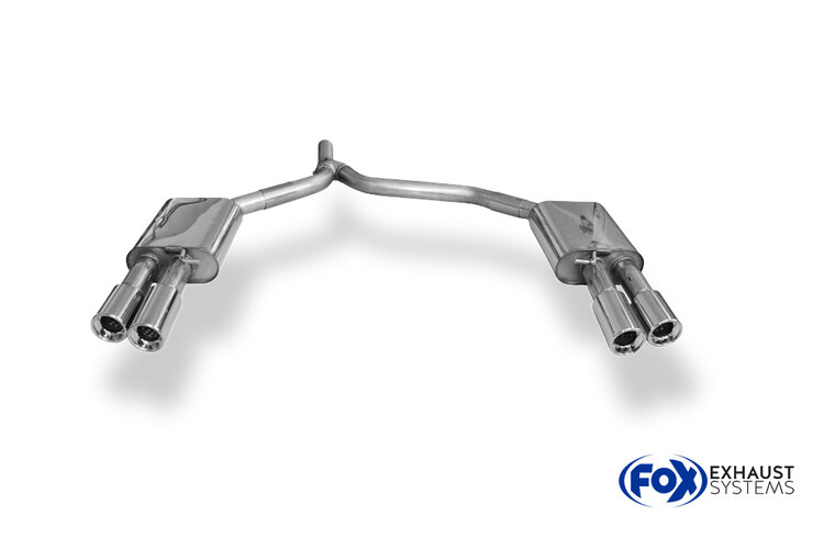 Fox Sportuitlaat Audi A6 4G - 2.0l TDI Achterdemper rechts/links dubbele uitlaat - 2x90 Type 13 rechts/links