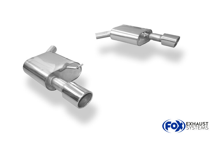 Fox Sportuitlaat Audi A6 4G - 2.0l TFSI + 2.8l FSI Achterdemper rechts/links - 1x100 Type 16 rechts/links