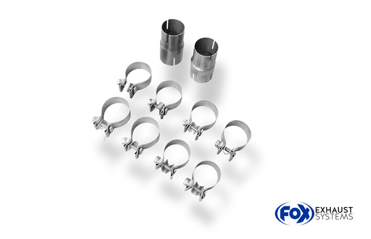 Fox Sportuitlaat Audi A6 4G - 2.0l TFSI + 2.8l FSI Achterdemper rechts/links dubbele uitlaat - 2x90 Type 13 rechts/links