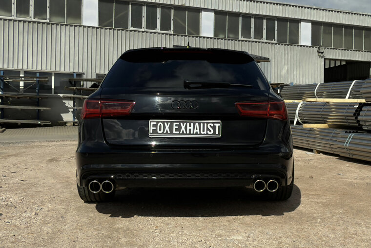 Fox Sportuitlaat Audi A6 4G achterdemper rechts/links dubbele uitlaat - 2x90 type 16 rechts/links