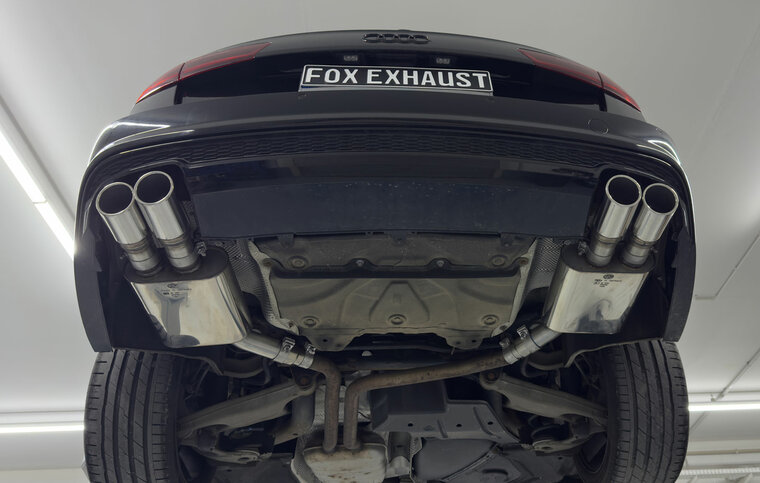 Fox Sportuitlaat Audi A6 4G achterdemper rechts/links dubbele uitlaat - 2x90 type 16 rechts/links