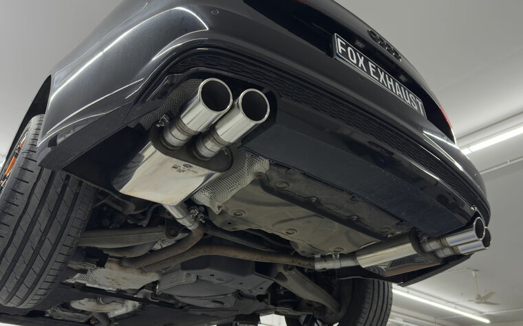 Fox Sportuitlaat Audi A6 4G achterdemper rechts/links dubbele uitlaat - 2x90 type 16 rechts/links