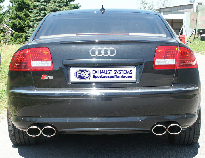 Fox Sportuitlaat Audi S8 - 4E Achterdemper rechts/links - 2x115x85 Type 32 rechts/links
