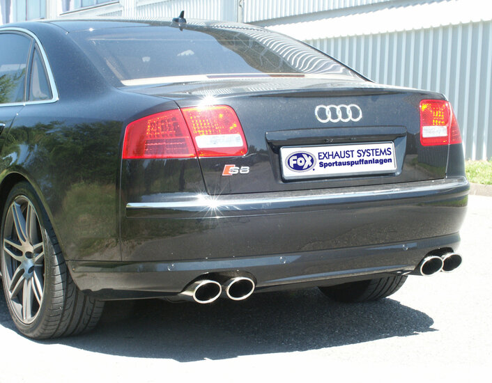 Fox Sportuitlaat Audi S8 - 4E Achterdemper rechts/links - 2x115x85 Type 32 rechts/links