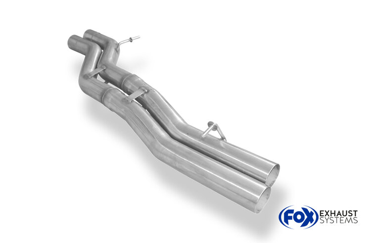 Fox Sportuitlaat Vervangingspijp voor de voordemper van de Audi A8 Type 4H