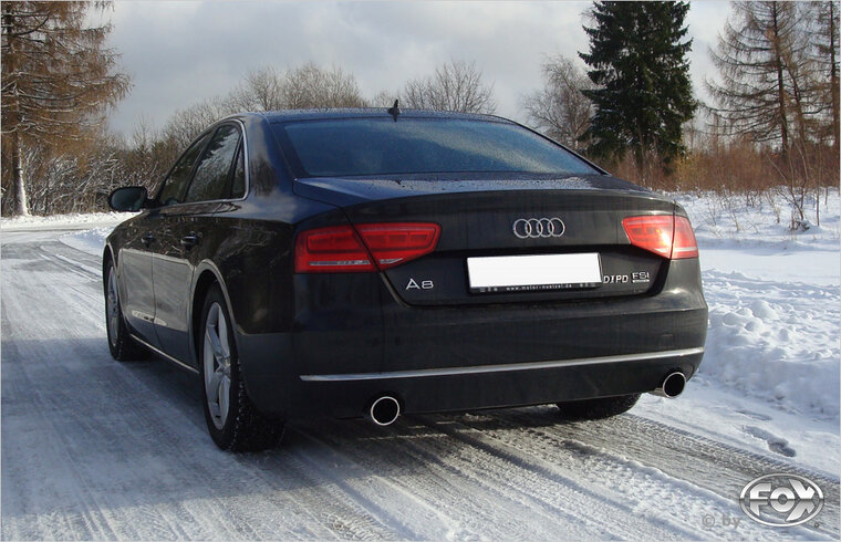 Fox Sportuitlaat Audi A8 Type 4H achterdemper rechts/links - 1x100 Type 16 rechts/links