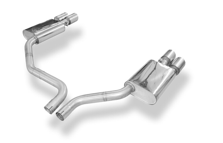 Fox Sportuitlaat Audi S8 Type 4H achterdemper rechts/links dubbele uitlaat - 2x100 Type 16 rechts/links
