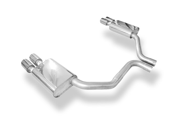 Fox Sportuitlaat Audi S8 Type 4H achterdemper rechts/links dubbele uitlaat - 2x90 Type 25 rechts/links