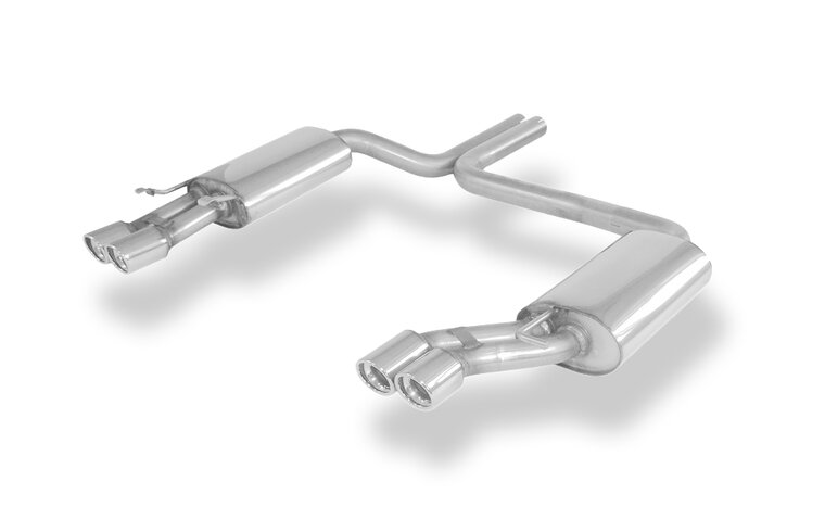 Fox Sportuitlaat Audi A8/S8 Type D2 - zonder trekhaak, achterdemper rechts/links - 2x76 Type 17 rechts/links