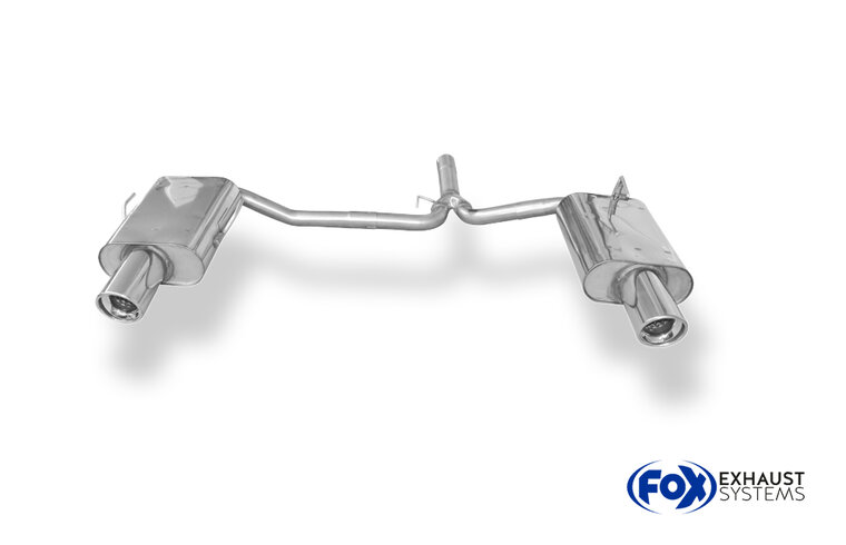 Fox Sportuitlaat Honda Accord VII Type CL7/CN1 Achterdemper Rechts/Links Uitlaat - 1x100 Type 17 Rechts/Links