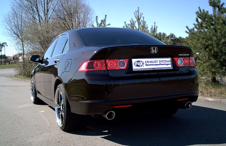 Fox Sportuitlaat Honda Accord VII Type CL7/CN1 Achterdemper Rechts/Links Uitlaat - 1x100 Type 17 Rechts/Links