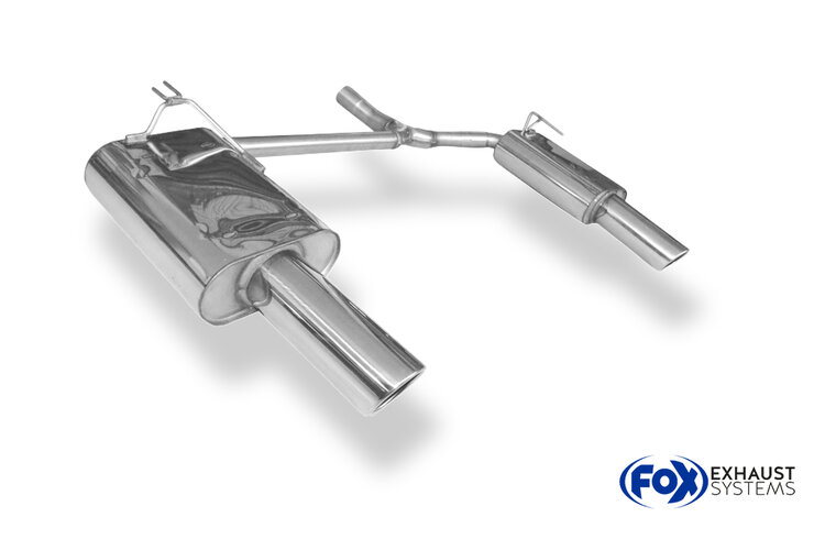 Fox Sportuitlaat Honda Accord VII Type CM1 Tourer Achterdemper Rechts/Links Uitlaat - 1x100 Type 16 Rechts/Links