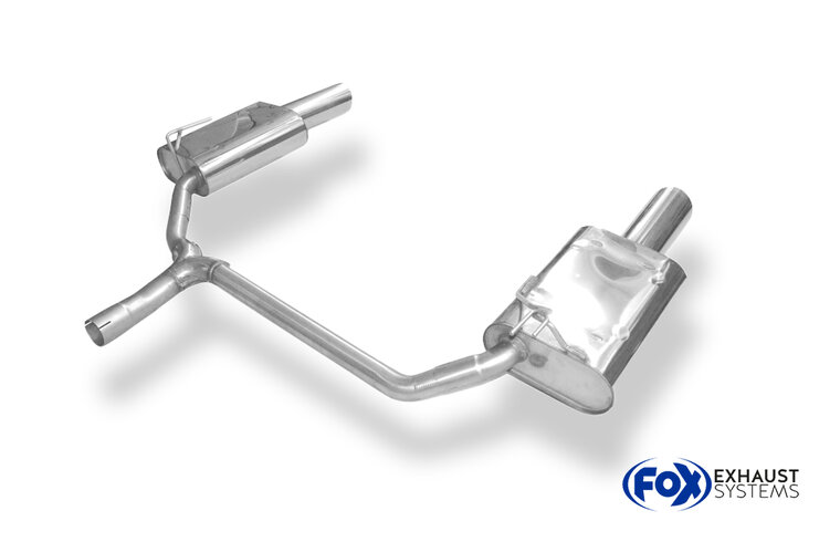 Fox Sportuitlaat Honda Accord VII Type CM1 Tourer Achterdemper Rechts/Links Uitlaat - 1x100 Type 16 Rechts/Links