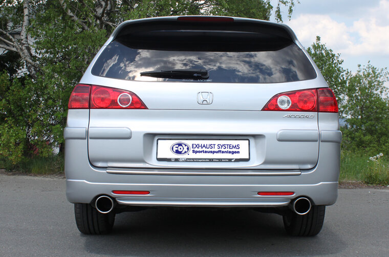 Fox Sportuitlaat Honda Accord VII Type CM1 Tourer Achterdemper Rechts/Links Uitlaat - 1x100 Type 16 Rechts/Links