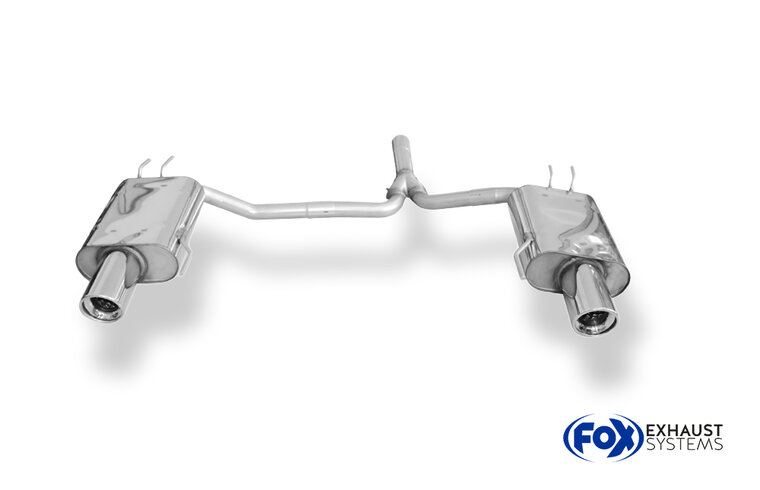 Fox Sportuitlaat Honda Accord VII Type CL9 Achterdemper Rechts/Links Uitgang - 1x100 Type 17 Rechts/Links