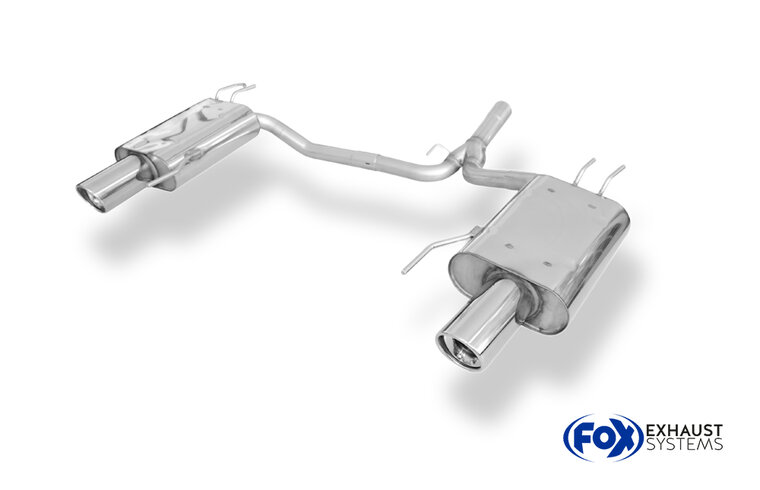 Fox Sportuitlaat Honda Accord VII Type CL9 Achterdemper Rechts/Links Uitgang - 1x100 Type 17 Rechts/Links