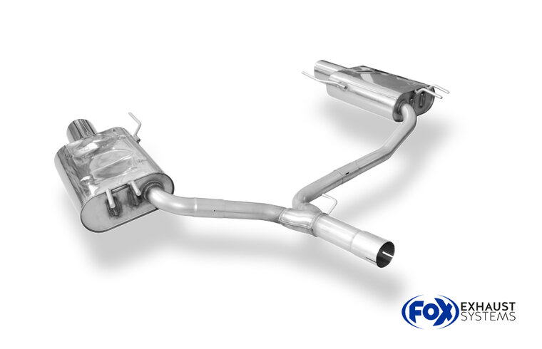 Fox Sportuitlaat Honda Accord VII Type CL9 Achterdemper Rechts/Links Uitgang - 1x100 Type 17 Rechts/Links