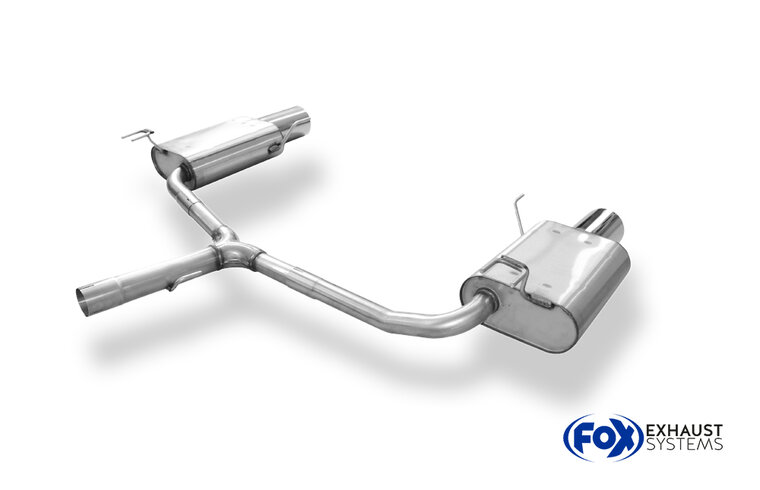 Fox Sportuitlaat Achterdemper rechts/links voor Honda Accord VIII CU2/CW2 Sedan &amp; Tourer - 1x114 Type 12 rechts/links