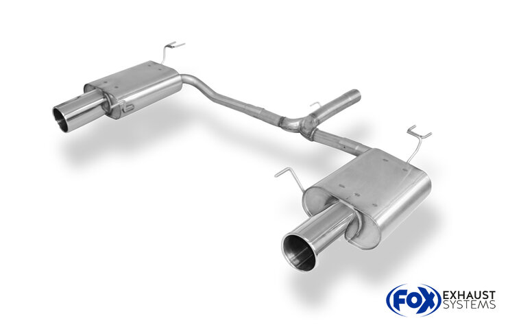 Fox Sportuitlaat Achterdemper Honda Accord VIII CU1/CW1 Sedan &amp; Tourer Rechts/Links - 1x114 Type 12 Rechts/Links
