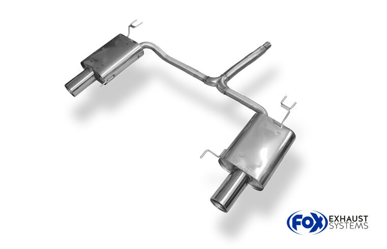 Fox Sportuitlaat Achterdemper rechts/links voor Honda Accord VIII CU1/CW1 Sedan &amp; Tourer - 1x100 Type 12 Rechts/Links