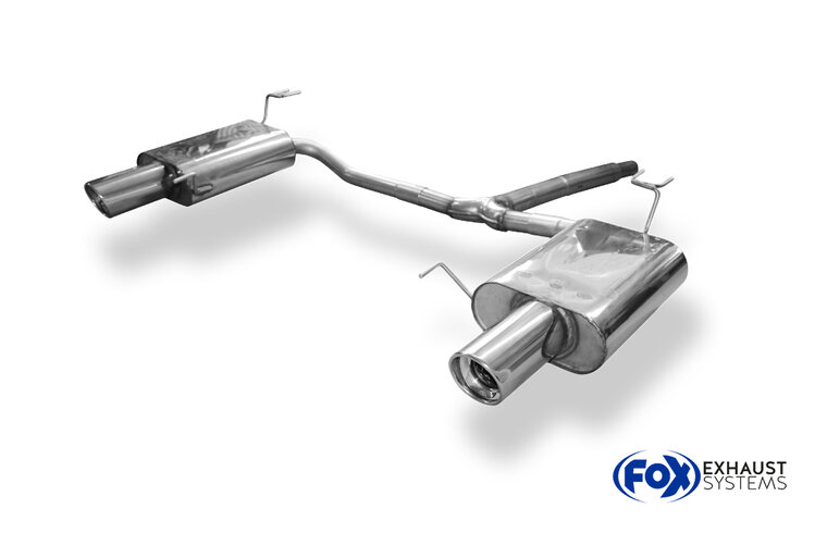 Fox Sportuitlaat Achterdemper rechts/links voor Honda Accord VIII CU2/CW2 Sedan &amp; Tourer - 1x100 Type 17 Rechts/Links