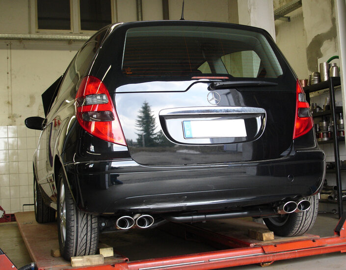 Fox Sportuitlaat Mercedes A-Klasse W169 achterdemper, rechter/linker uitlaat - 2x106x71 type 32 rechts/links