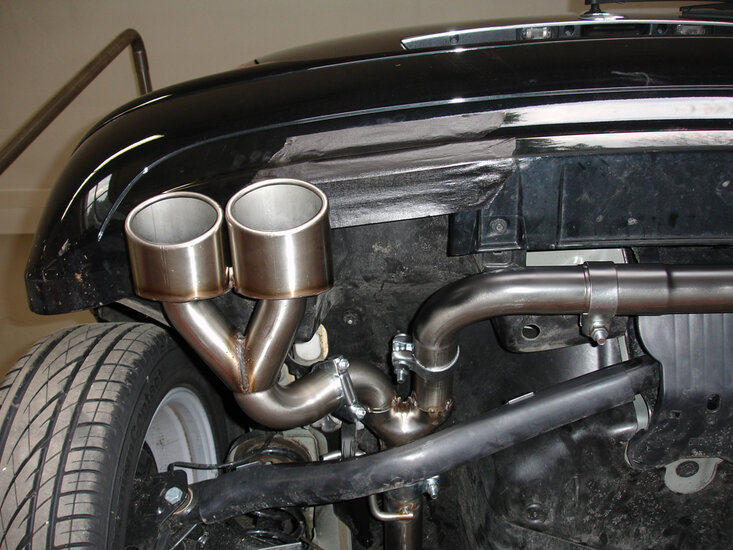 Fox Sportuitlaat Mercedes A-Klasse W169 achterdemper, rechter/linker uitlaat - 2x106x71 type 32 rechts/links