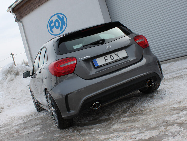 Fox Sportuitlaat Mercedes A-Klasse W176 - AMG-pakket Achterdemper Dwarsuitlaat Rechts/Links - 115x85 Type 32 Rechts/Links