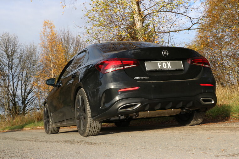 Fox Sportuitlaat Mercedes A-Klasse - 177 - Multilink-as, dwarsgeplaatste achterdemper, uitlaat rechts/links