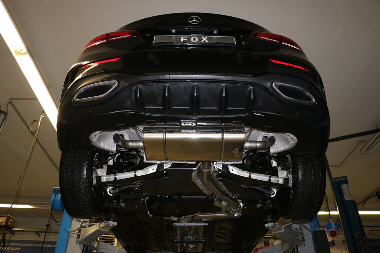 Fox Sportuitlaat Mercedes A-Klasse - 177 - Multilink-as, dwarsgeplaatste achterdemper, uitlaat rechts/links