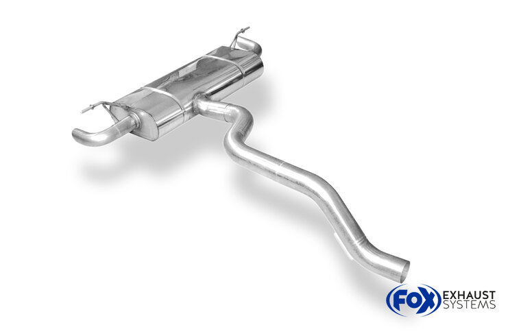 Fox Sportuitlaat Mercedes A-Klasse - 177 - Starre achteras, dwarsgeplaatste uitlaatdemper achter, uitlaat rechts/links