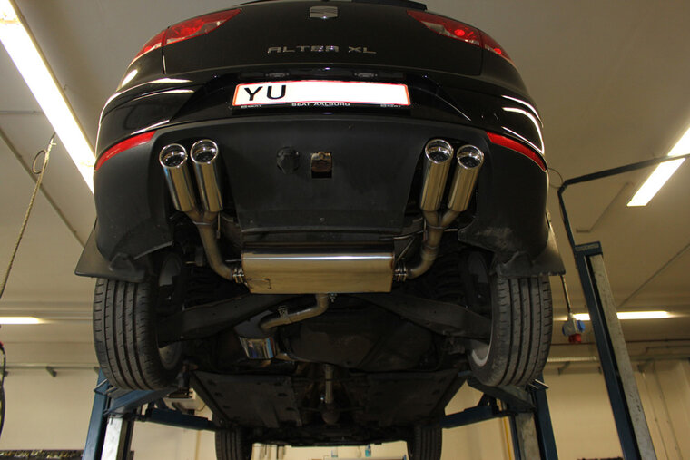 Fox Sportuitlaat Seat Altea XL 5P - Voorwielaandrijving, achterdemper, uitlaat rechts/links - 2x80 type 17 rechts/links