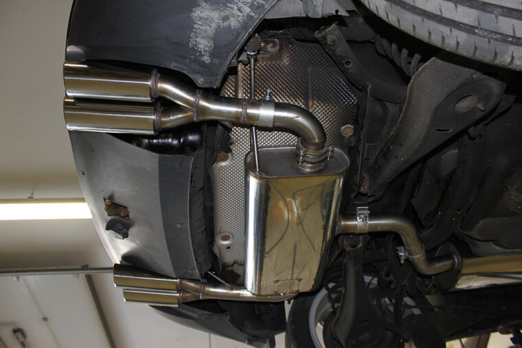 Fox Sportuitlaat Seat Altea XL 5P - Voorwielaandrijving, achterdemper, uitlaat rechts/links - 2x80 type 17 rechts/links
