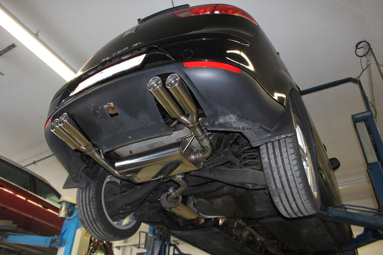 Fox Sportuitlaat Seat Altea XL 5P - Voorwielaandrijving, achterdemper, uitlaat rechts/links - 2x80 type 17 rechts/links