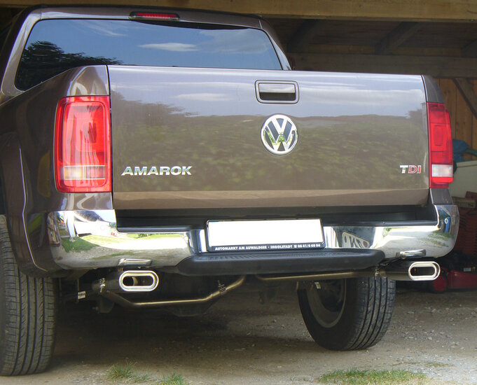 Fox Sportuitlaat VW Amarok 4x4 achterdemper, rechter/linker uitlaat - 160x80 type 53 rechts/links