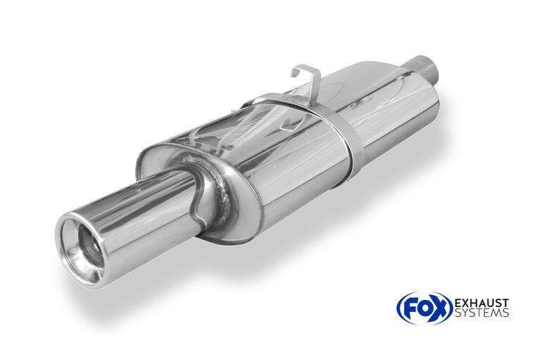 Fox Sportuitlaat Opel Astra F-CC achterdemper, 1-punts ophanging - 1x90 type 13