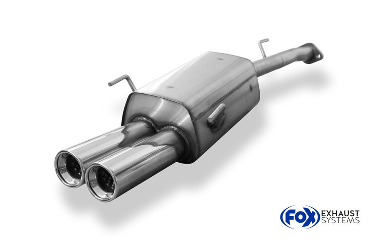 Fox Sportuitlaat Opel Astra G-CC Hatchback Achterdemper - 2x80 Type 13