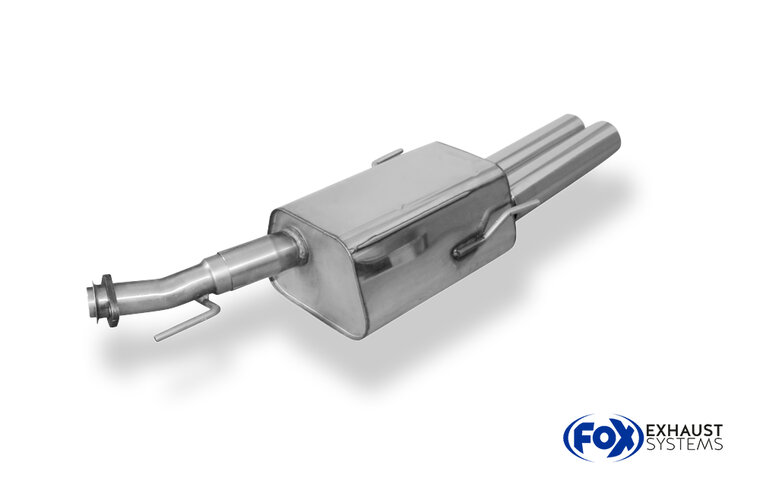 Fox Sportuitlaat Opel Astra G Sedan Achterdemper &Oslash;60mm - 2x80 Type 13