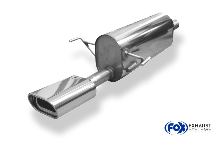 Fox Sportuitlaat Opel Astra H Caravan achterdemper, enkelzijdig - 135x80 Type 53