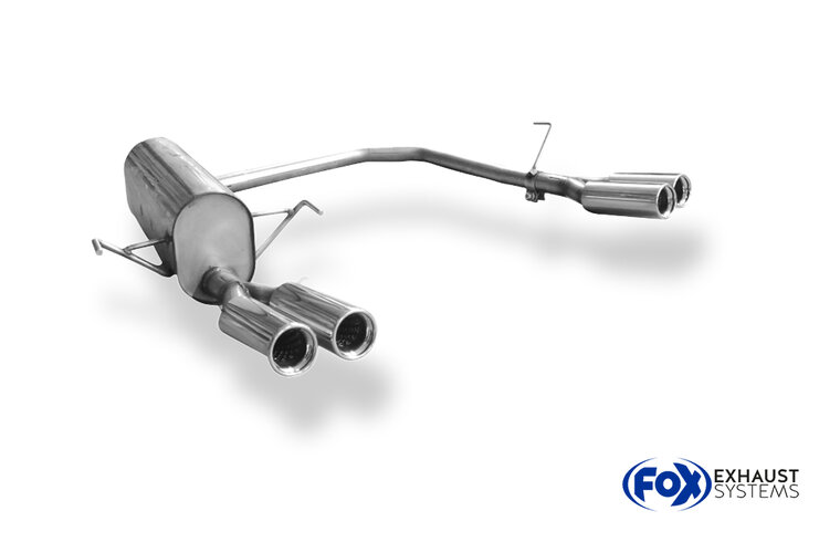Fox Sportuitlaat Opel Astra H Caravan achterdemper, rechter/linker uitgang - 2x76 Type 13 rechts/links