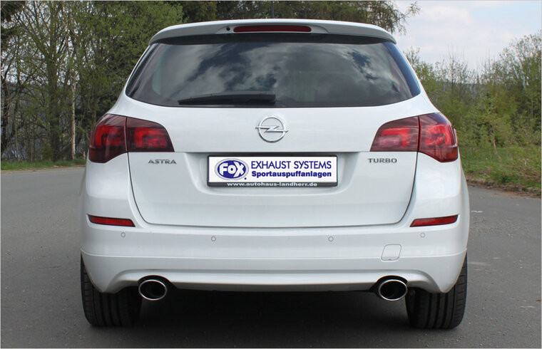 Fox Sportuitlaat Opel Astra J Sports Tourer achterdemper, dwarsuitlaat rechts/links - 115x85 type 32 rechts/links