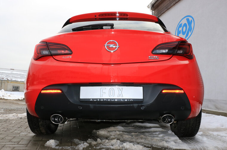 Fox Sportuitlaat Opel Astra J GTC achterdemper, dwarsuitlaat rechts/links - 115x85 type 32 rechts/links