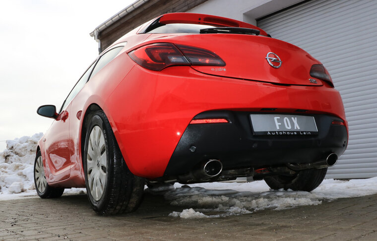 Fox Sportuitlaat Opel Astra J GTC achterdemper, dwarsuitlaat rechts/links - 115x85 type 32 rechts/links
