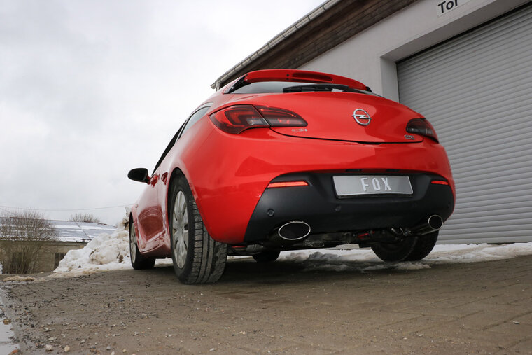 Fox Sportuitlaat Opel Astra J GTC achterdemper, dwarsuitlaat rechts/links - 160x90 type 38 rechts/links