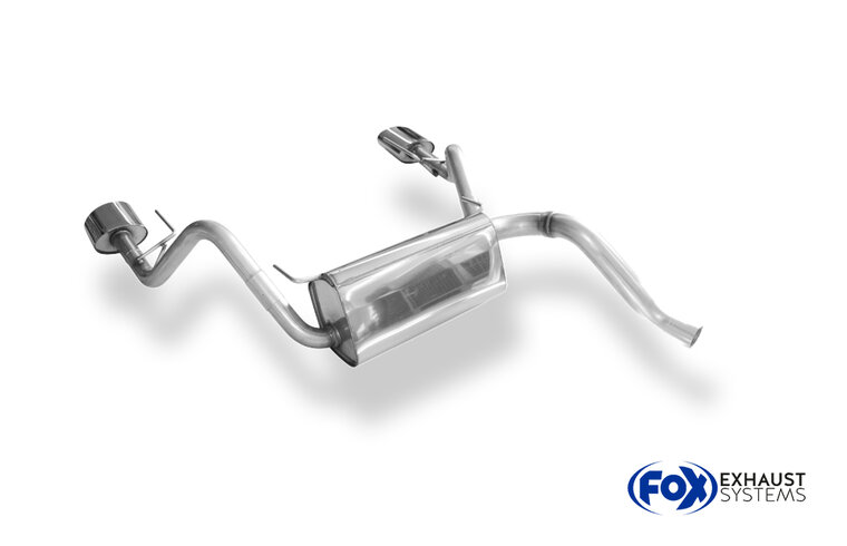 Fox Sportuitlaat Opel Astra J Sedan Achterdemper Dwarsuitlaat Rechts/Links - 160x90 Type 38 Rechts/Links