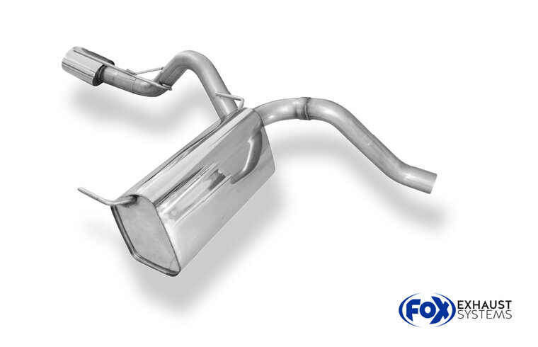 Fox Sportuitlaat Opel Astra J Sedan Achterdemper Dwarsuitlaat Links - 140x90 Type 32