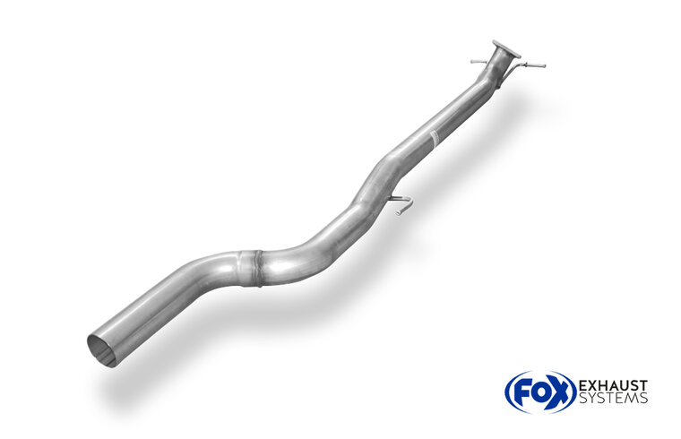 Fox Sportuitlaat Vervangingspijp voor de voordemper van de Opel Astra K hatchback (niet voor modellen met OPF)