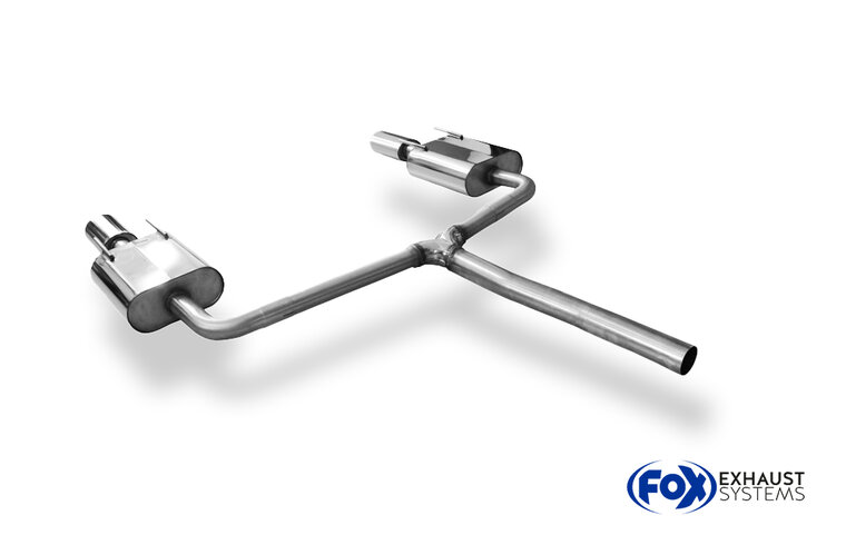 Fox Sportuitlaat Opel Astra K Sports Tourer achterdemper, rechter/linker uitlaat - 115x85 type 32 rechts/links