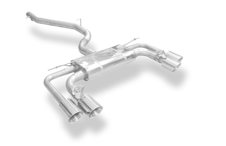 Fox Sportuitlaat Cupra Ateca/ Seat Ateca Cupra 4x4 - 5FP Half uitlaatsysteem vanaf katalysator - 2x100 Type 25 rechts/links - met 2 elektronische kleppen
