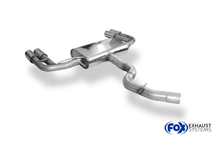 Fox Sportuitlaat Seat Ateca 5FP - 4x4 dwarsgeplaatste achterdemper, uitlaat rechts/links - 2x80 Type 16 rechts/links